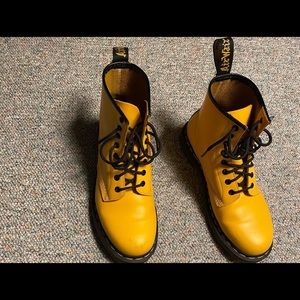 yellow 1460 smooth dr martens